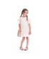 Little Girls Rainer Jasmine Jacquard Woven Dress w/ Ruffled Sleeves