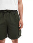 New Look tech shorts in khaki