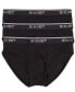 2(X)IST 260792 Men's Cotton Stretch No Show Brief Underwear Black Size X-Large