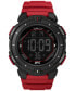 ფოტო #1 პროდუქტის Men's UFC Rumble Digital Red Polyurethane Strap 50mm Round Watch