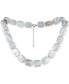 Фото #3 товара Macy's rectangular Freshwater Pearl (8-9mm) Statement Necklace, 18" + 2" extender