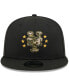 Фото #2 товара Men's Black New York Mets 2024 Armed Forces Day 9FIFTY Snapback Hat