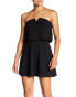 Фото #1 товара Love...Ady 157568 Women's Strapless V-Cutout Popover Dress Black Sz. Small