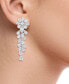 ფოტო #2 პროდუქტის Diamond Floral Drop Earrings (1 ct. t.w.) in 14k White Gold