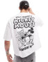 Фото #1 товара ASOS DESIGN Disney boxy oversized license t-shirt with Mickey Mouse Steamboat Willie prints in white