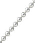 ფოტო #3 პროდუქტის Beaded Chain Bracelet in Sterling Silver, Created for Macy's