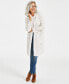 ფოტო #1 პროდუქტის Petite Open-Front Long-Sleeve Hooded Cardigan, Created for Macy's