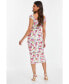 ფოტო #2 პროდუქტის Women's Floral Bardot Midi Dress