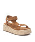 Фото #1 товара Women's Suede Strappy Sandals With Jute Platform By XTI