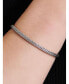 ფოტო #3 პროდუქტის Foxtail Round 4mm Chain Bracelet in Sterling Silver