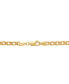 Фото #3 товара Italian Gold double Curb Link 20" Chain Necklace (3-1/2mm) in 10k Gold