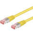 Goobay CAT 6 Patch Cable S/FTP (PiMF) - yellow - 1 m - Cat6 - S/FTP (S-STP) - RJ-45 - RJ-45