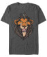 ფოტო #1 პროდუქტის Disney Men's The Lion King Geometric Patterned Scar Short Sleeve T-Shirt