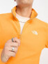 The North Face Glacier 100 1/4 zip fleece in orange