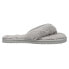 Фото #1 товара Puma Fluff Flip Flop Womens Grey Casual Slippers 384938-04