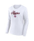 ფოტო #3 პროდუქტის Women's White Texas A M Aggies Double Team Script Long Sleeve T-Shirt