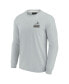 Фото #3 товара Men's and Women's Gray Cleveland Browns Super Soft Long Sleeve T-shirt