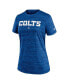 ფოტო #3 პროდუქტის Women's Royal Indianapolis Colts Sideline Velocity Performance T-shirt