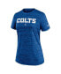 Women's Royal Indianapolis Colts Sideline Velocity Performance T-shirt