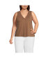 Фото #1 товара Plus Size Lightweight Jersey Tank Top