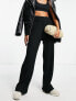 Фото #1 товара Y.A.S high waisted wide leg plisse trousers in black
