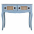 Hall Table with Drawers Alexandra House Living Blue Rattan Fir wood MDF Wood 33 x 77 x 90 cm