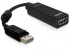 Delock 61849 - 0.125 m - DisplayPort - HDMI Type A (Standard) - Male - Female - Black