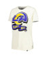 ფოტო #3 პროდუქტის Women's Cream Los Angeles Rams Chrome Sideline T-shirt