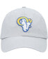 Men's Gray Los Angeles Rams Logo Clean Up Adjustable Hat