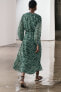 Фото #5 товара Платье миди с принтом — zw collection ZARA