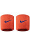 Swoosh Wristbands 2 Pk Team Orange/college Navy Osfm,one Size/5