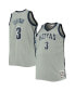 Фото #1 товара Men's Allen Iverson Gray Georgetown Hoyas Big and Tall 1995-96 Replica Player Jersey