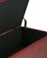 Easton Faux Leather Rectangular Storage Ottoman
