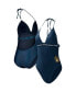 ფოტო #1 პროდუქტის Women's Navy Milwaukee Brewers Full Count One-Piece Swimsuit