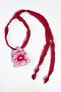 Фото #7 товара Ожерелье с эмалированным цветком ZARA