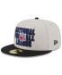 Фото #4 товара Men's Stone, Black 2023 NFL Draft On Stage 59FIFTY Fitted Hat