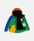 ფოტო #3 პროდუქტის Toddler Boys Two Piece Snowsuit Colorblock Royal Blue, Green, Yellow And Orange - Toddler|Child