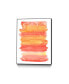14" x 11" Tangerine II Art Block Framed Canvas