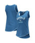 ფოტო #1 პროდუქტის Women's Heathered Royal Kansas City Royals Contrast Binding Scoop Neck Tank Top