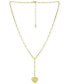 Radiant Heart Lariat Necklace, 16" + 2" extender, Created for Macy's