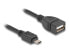 Фото #1 товара Delock USB 2.0 OTG Kabel Typ Micro-B Stecker zu Typ-A Buchse 11 cm