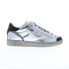 Фото #1 товара Reebok Club C Bulc Dime Mens Silver Synthetic Lace Up Lifestyle Sneakers Shoes