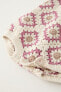 Фото #10 товара Knit crochet romper with flower detail