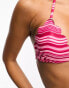 Фото #3 товара The Frolic malia scallop triangle bikini top in pink