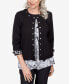 ფოტო #1 პროდუქტის Women's World Traveler Ponte Jacket with Animal Trim