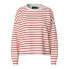 Cloud Dancer / Stripes Poppy Red