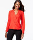 Фото #5 товара Топ украшенный INC International Concepts Блузка с вырезом через плечо красная 6