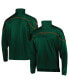ფოტო #1 პროდუქტის Men's Green Miami Hurricanes AEROREADY Knit Quarter-Snap Jacket