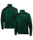 Фото #1 товара Men's Green Miami Hurricanes AEROREADY Knit Quarter-Snap Jacket