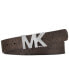 Фото #1 товара Ремень с пряжкой с логотипом Michael Kors Signature Reversible.